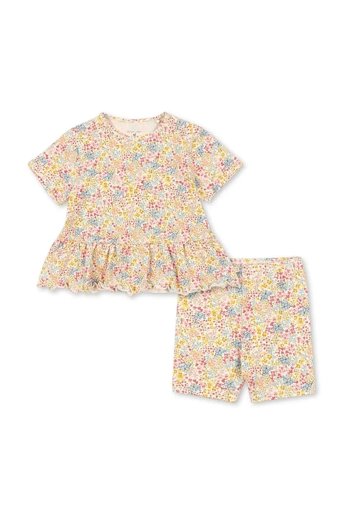 Konges Sløjd комплект за деца с памук BASIC FRILL SET GOTS