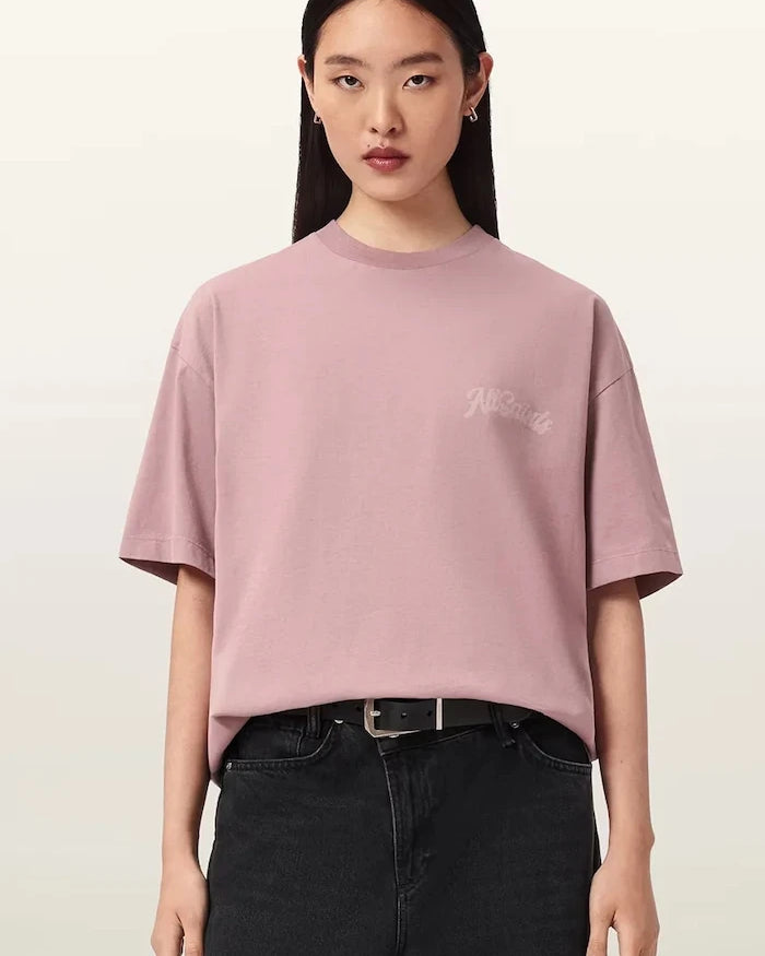 AllSaints Pamuklu Kadın Oversize Tişört ODYSSEY ETTA TEE