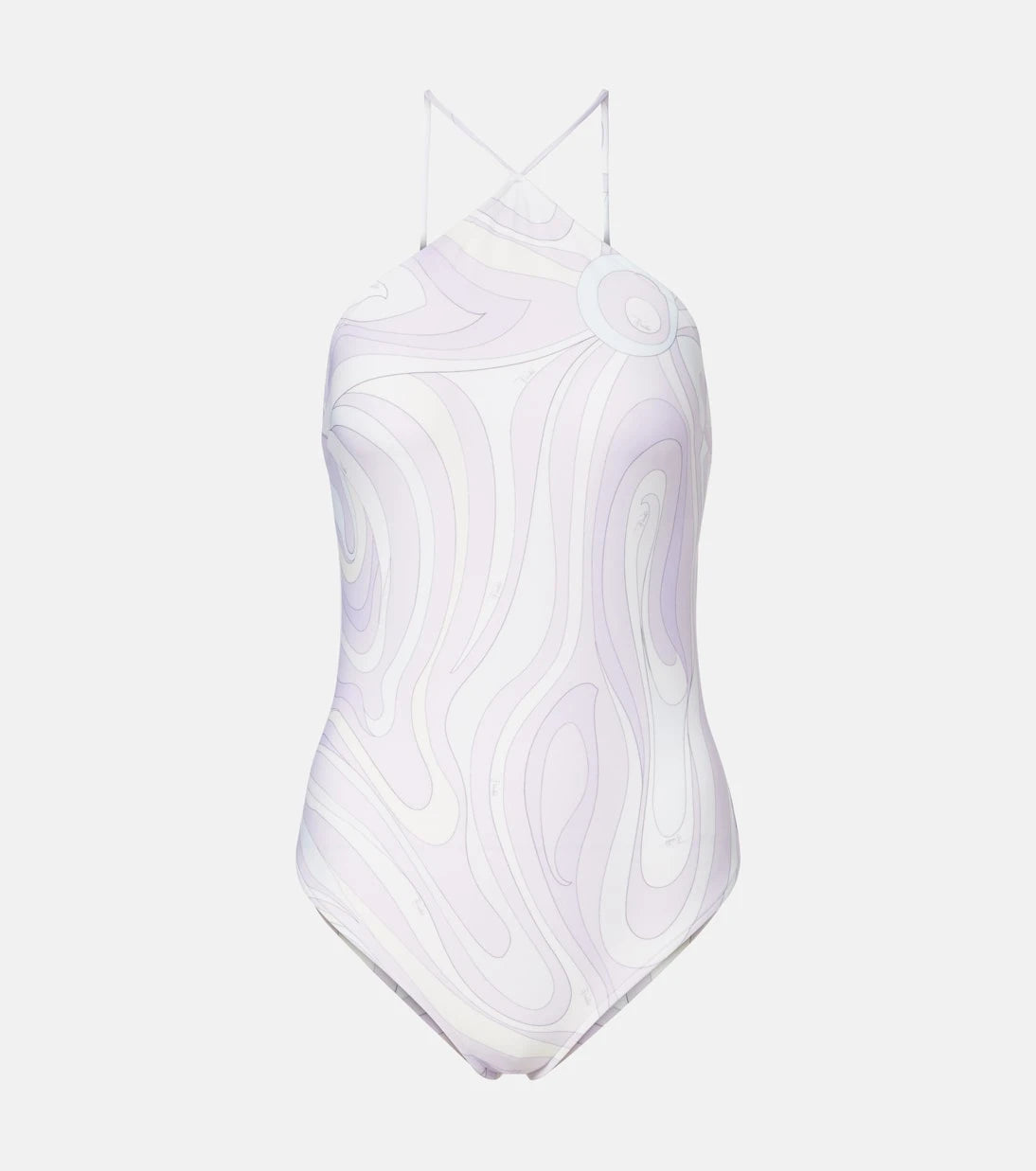 Pucci - Marmo halterneck swimsuit