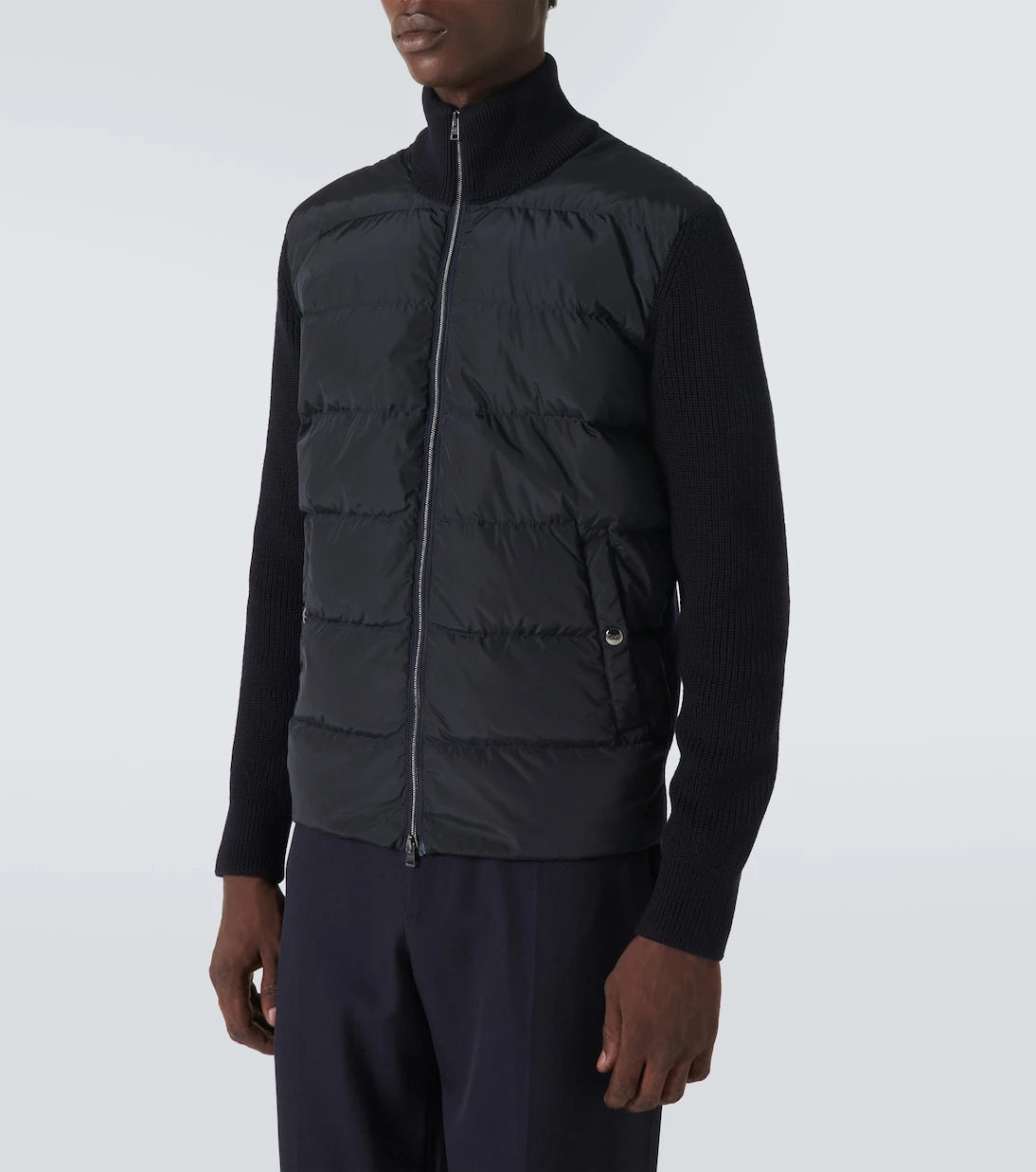 Herno - Wool-trimmed down jacket
