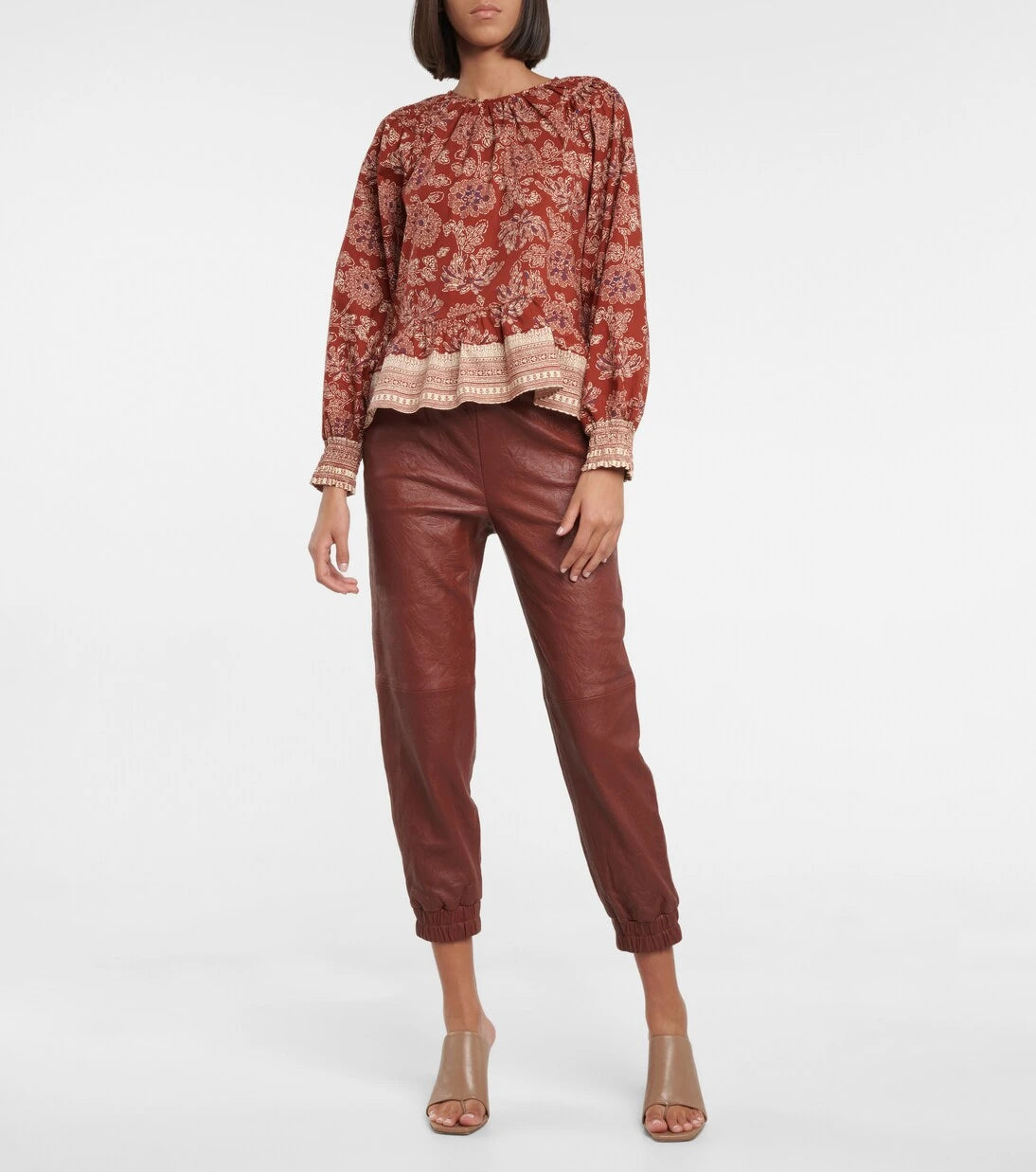 Veronica Beard - Kester floral stretch-cotton blouse