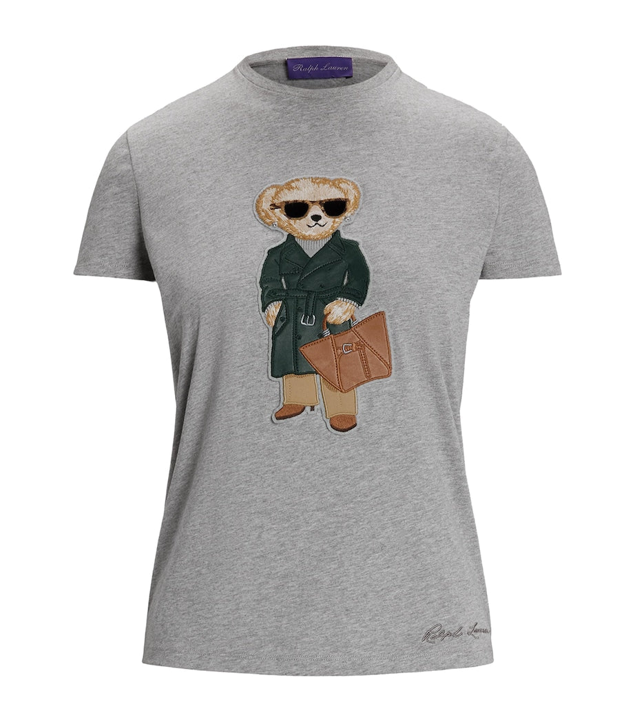 Grey Racing Green Trench Polo Bear T-Shirt
