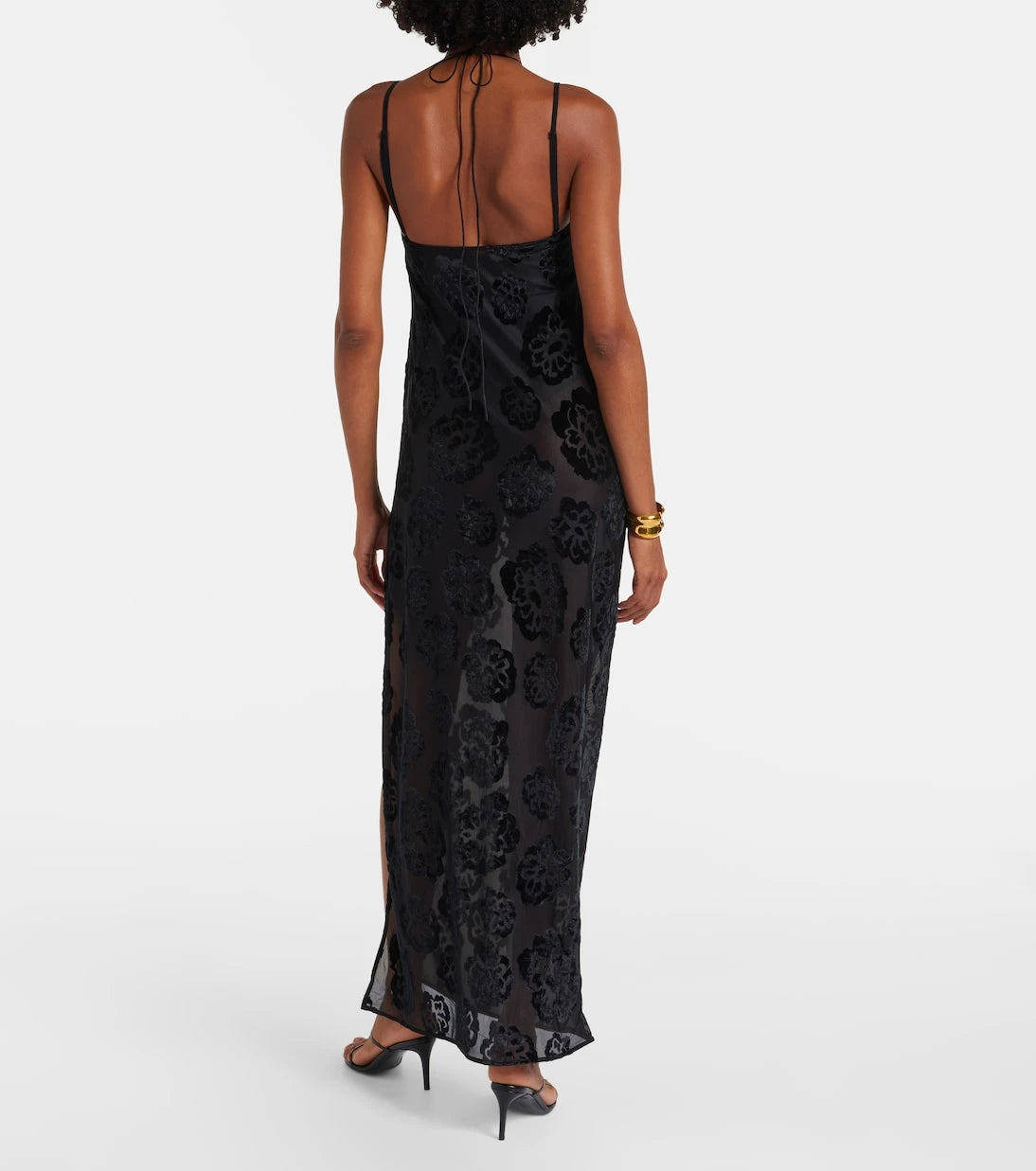 SIR - Vittoria embroidered sheer maxi dress