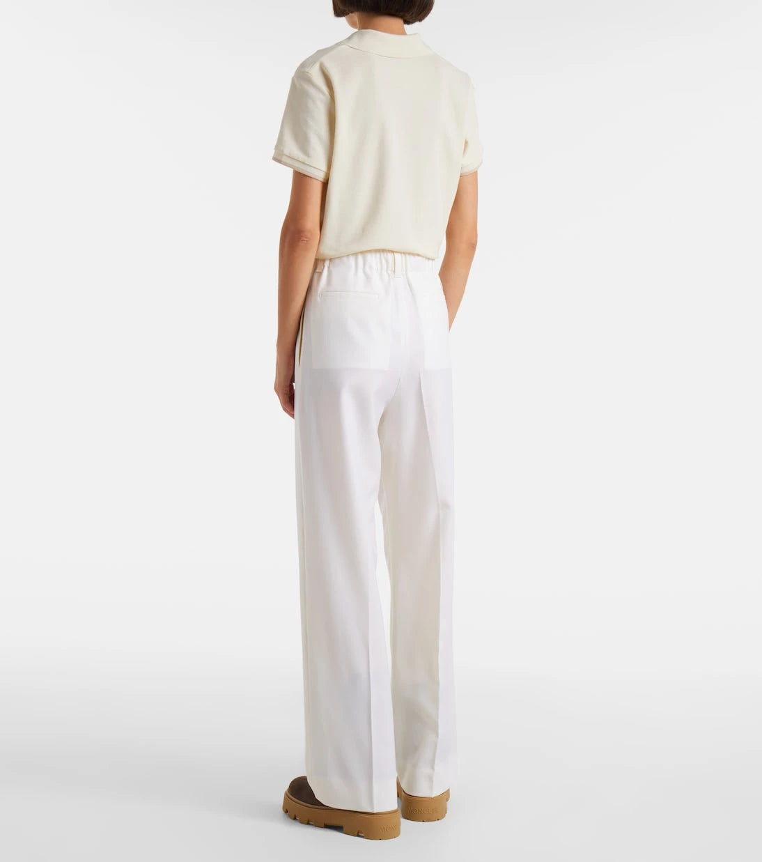 Moncler - Pleated wool straight pants