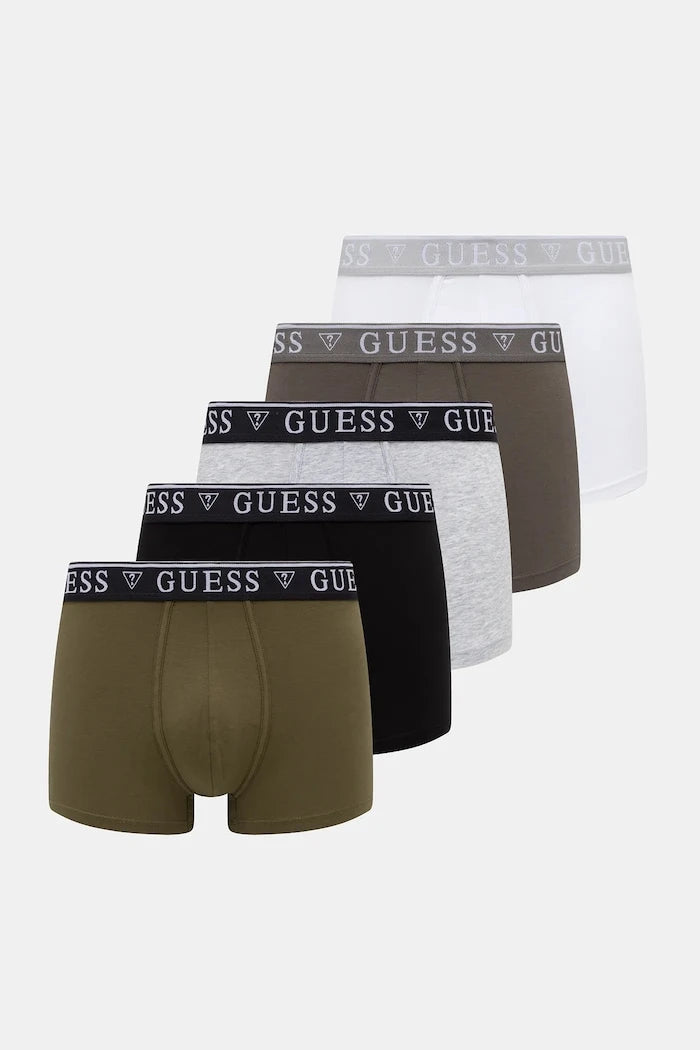 Guess erkek pamuklu elastan boxer 5’li