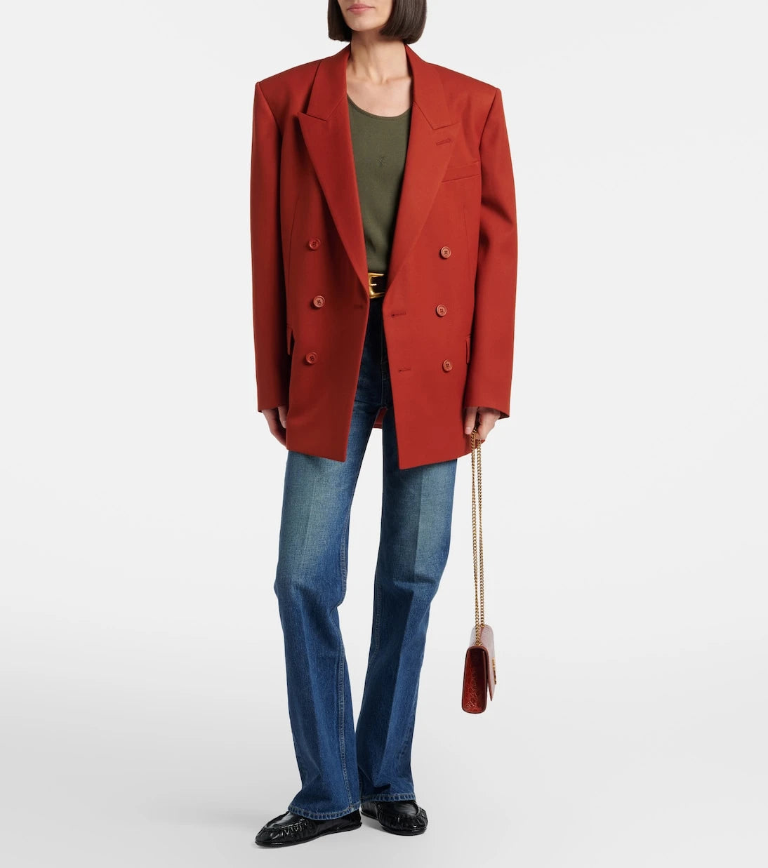 Saint Laurent - Clyde high-rise straight jeans