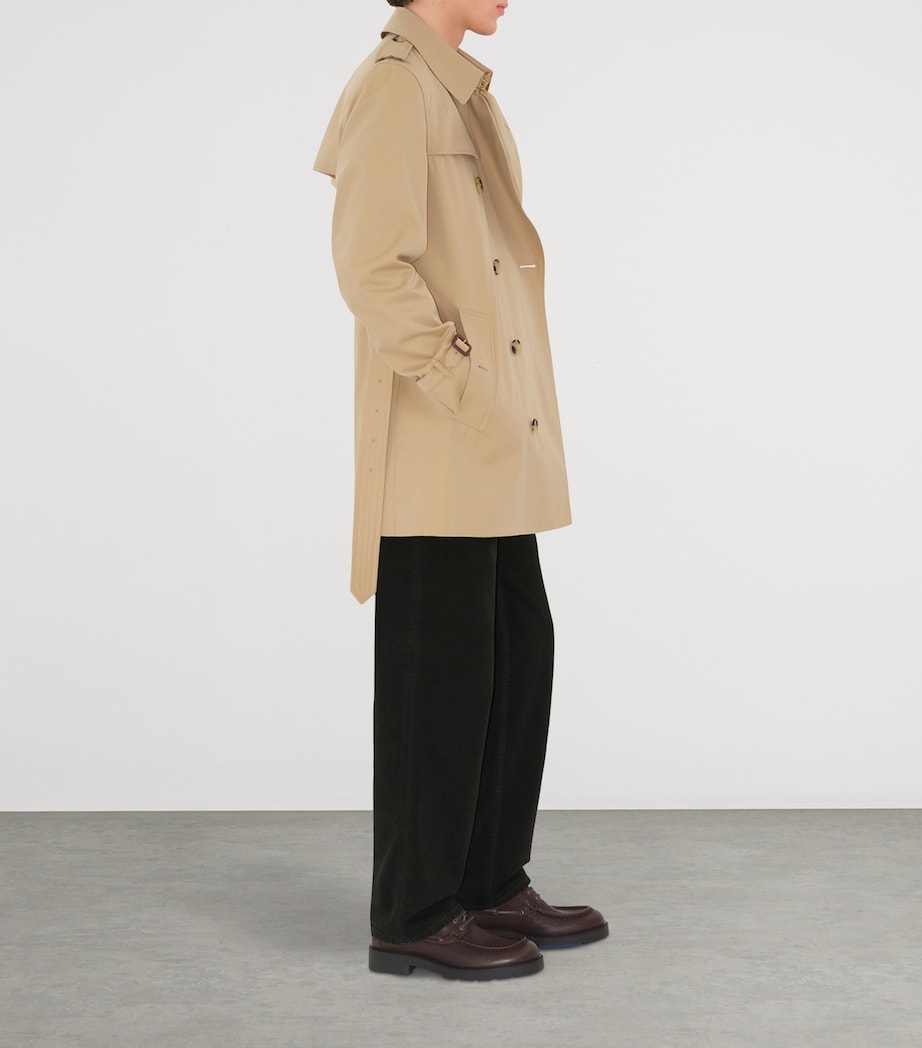 Beige Short Kensington Heritage Trench Coat