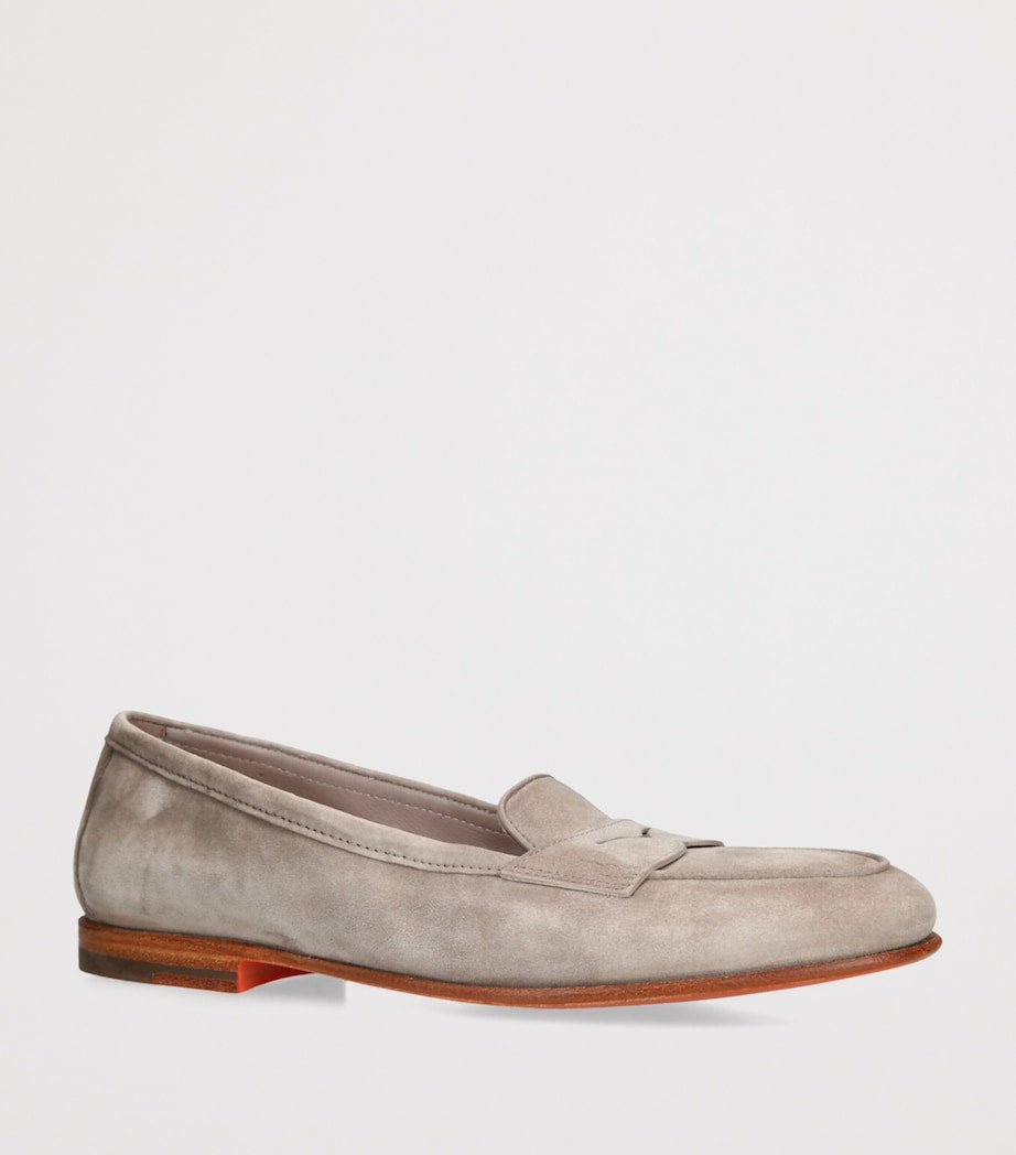 Brown Suede Carla Loafers