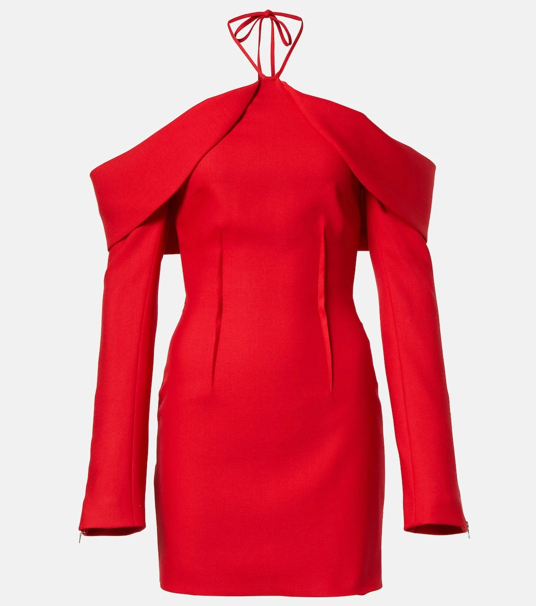 David Koma - Wool-blend minidress