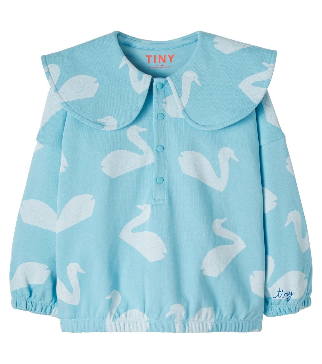 Tinycottons - Big Swans cotton jersey sweatshirt