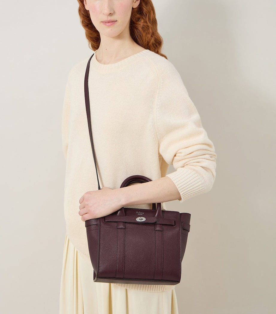 Mulberry Mini Bayswater Cross-Body Bag BLACK CHERRY