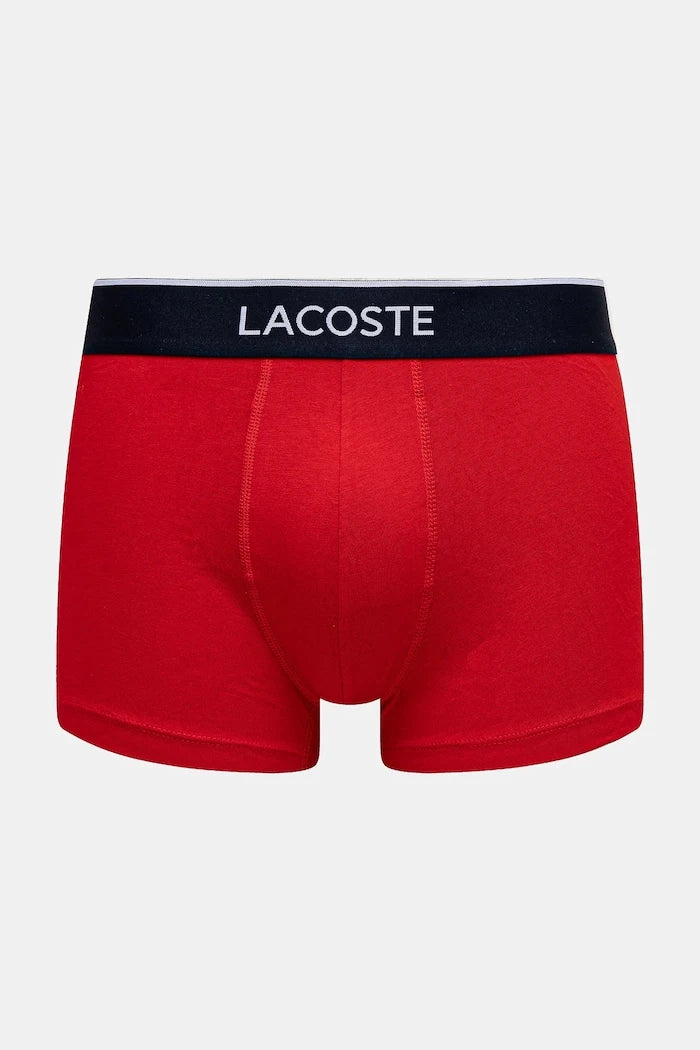 Lacoste erkek pamuklu elastan dar kesim boxer 3'lü
