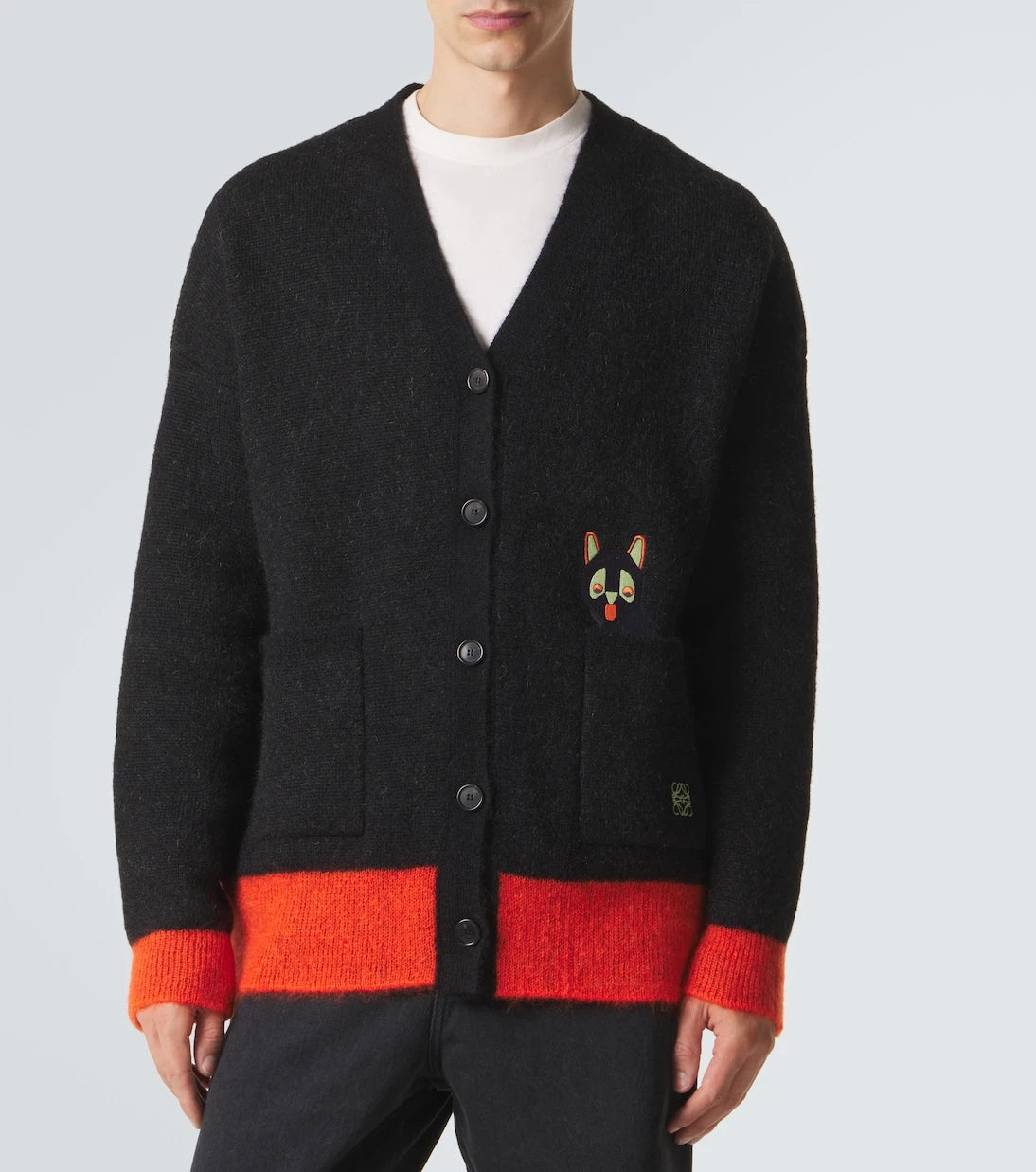 Loewe - x Louis Wain mohair-blend cardigan