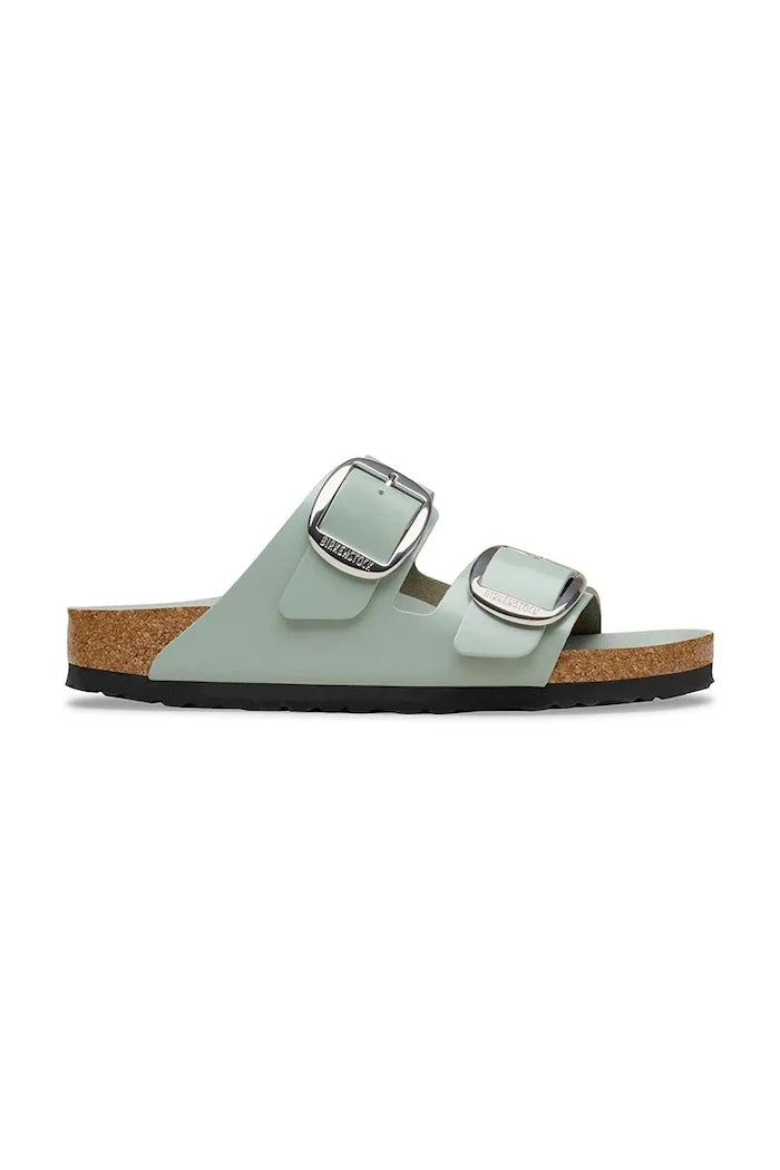 Birkenstock Kadın Deri Düz Tabanlı Arizona Big Buckle Terlik