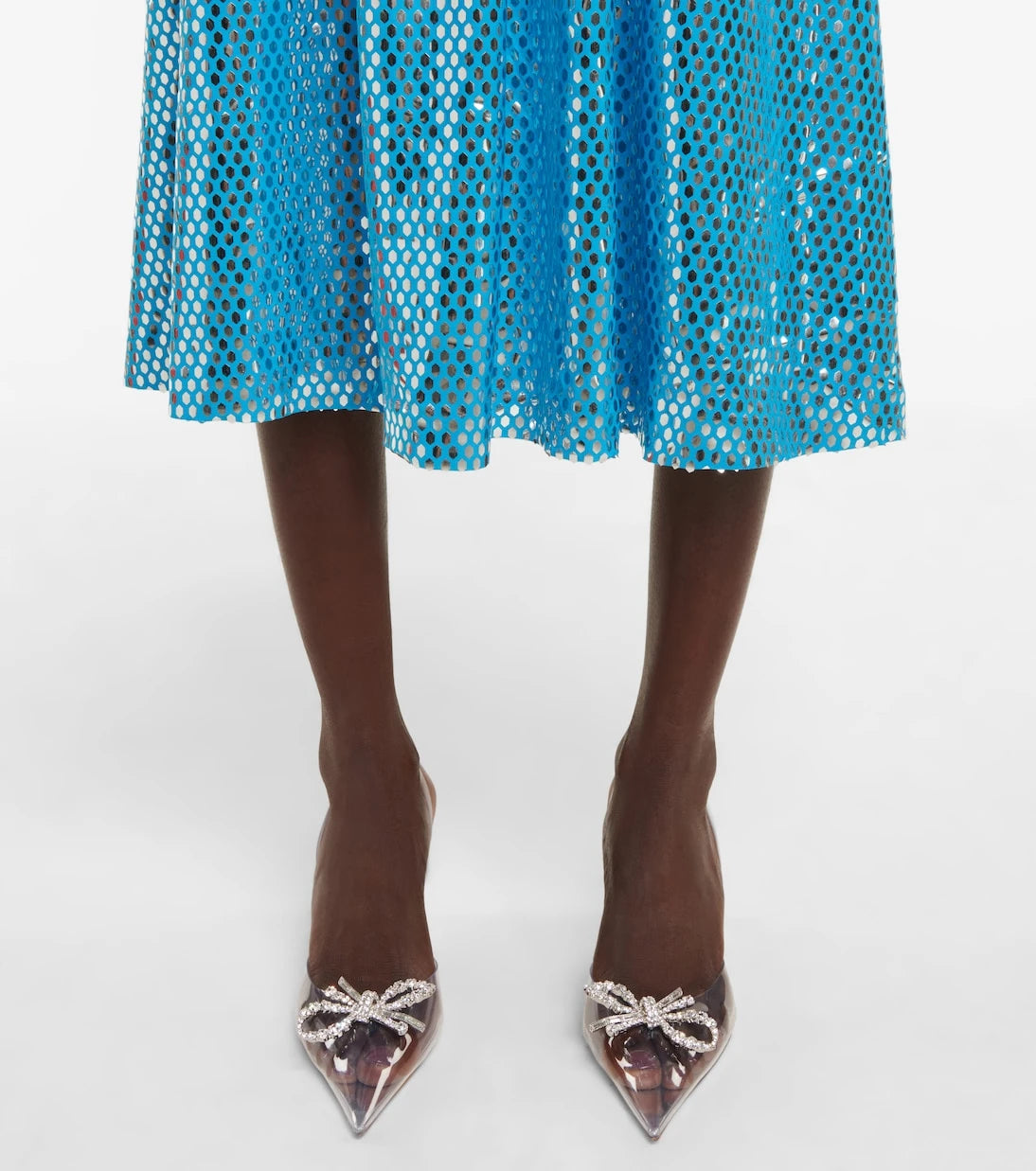 Amina Muaddi - Rosie embellished slingback pumps