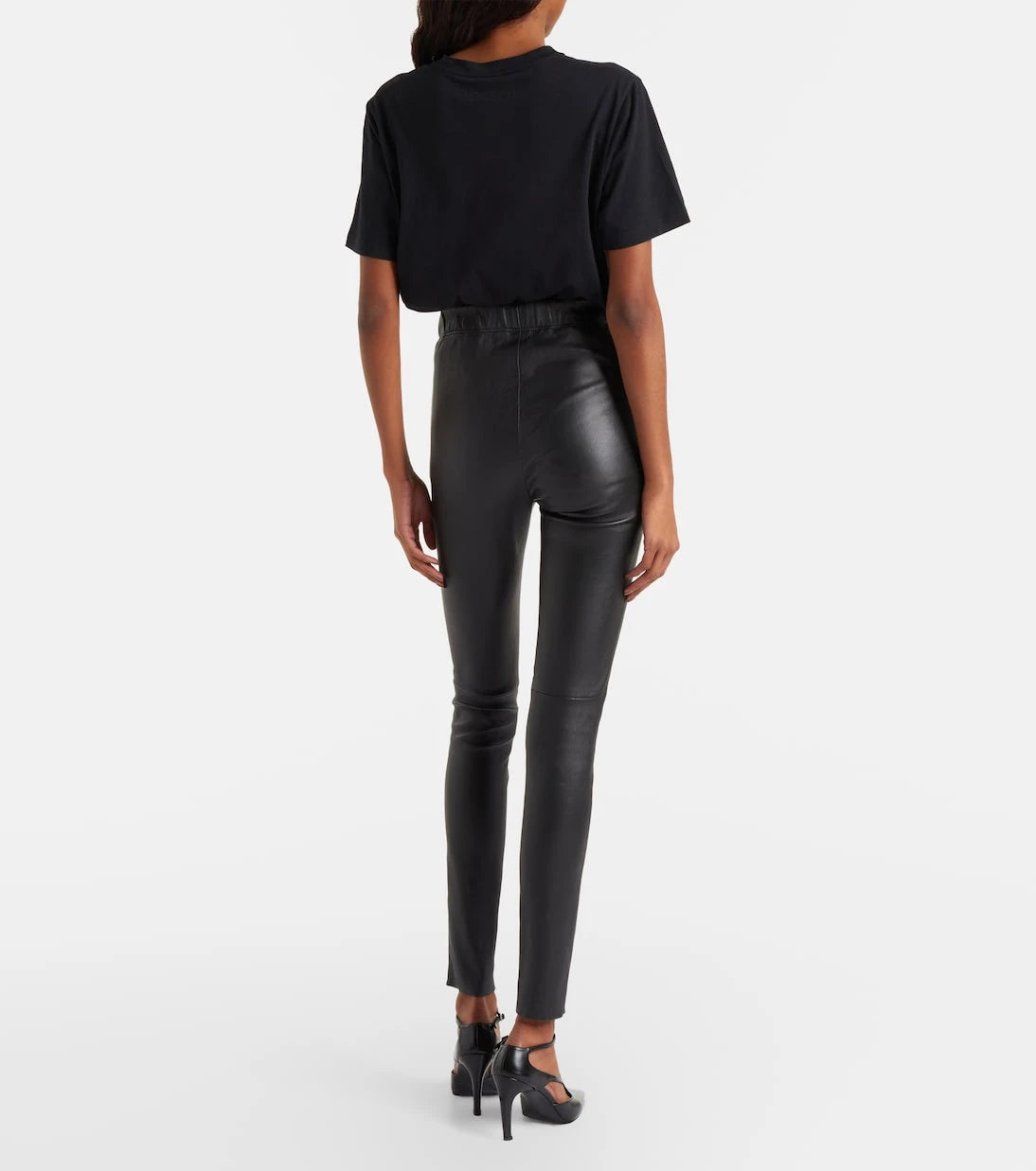 Joseph - Mid-rise leather leggings
