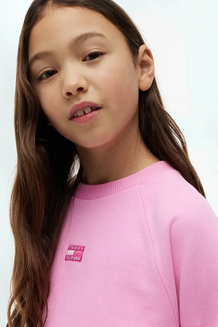 Tommy Hilfiger çocuklar için pamuklu sweatshirt