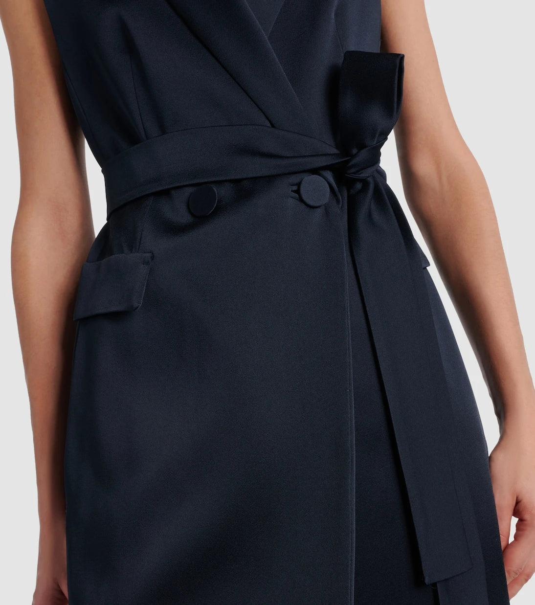 Max Mara - Afgano belted satin jacket