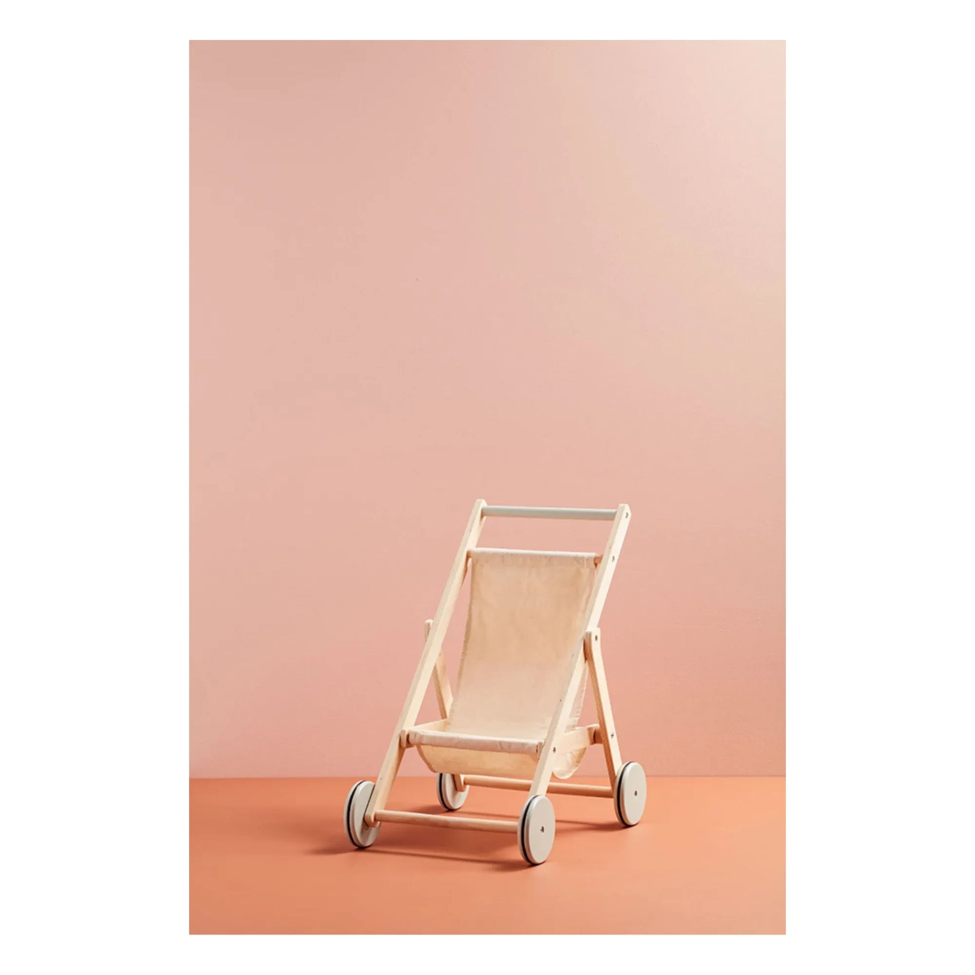 Kid's Concept - Wooden play stroller | Off white
