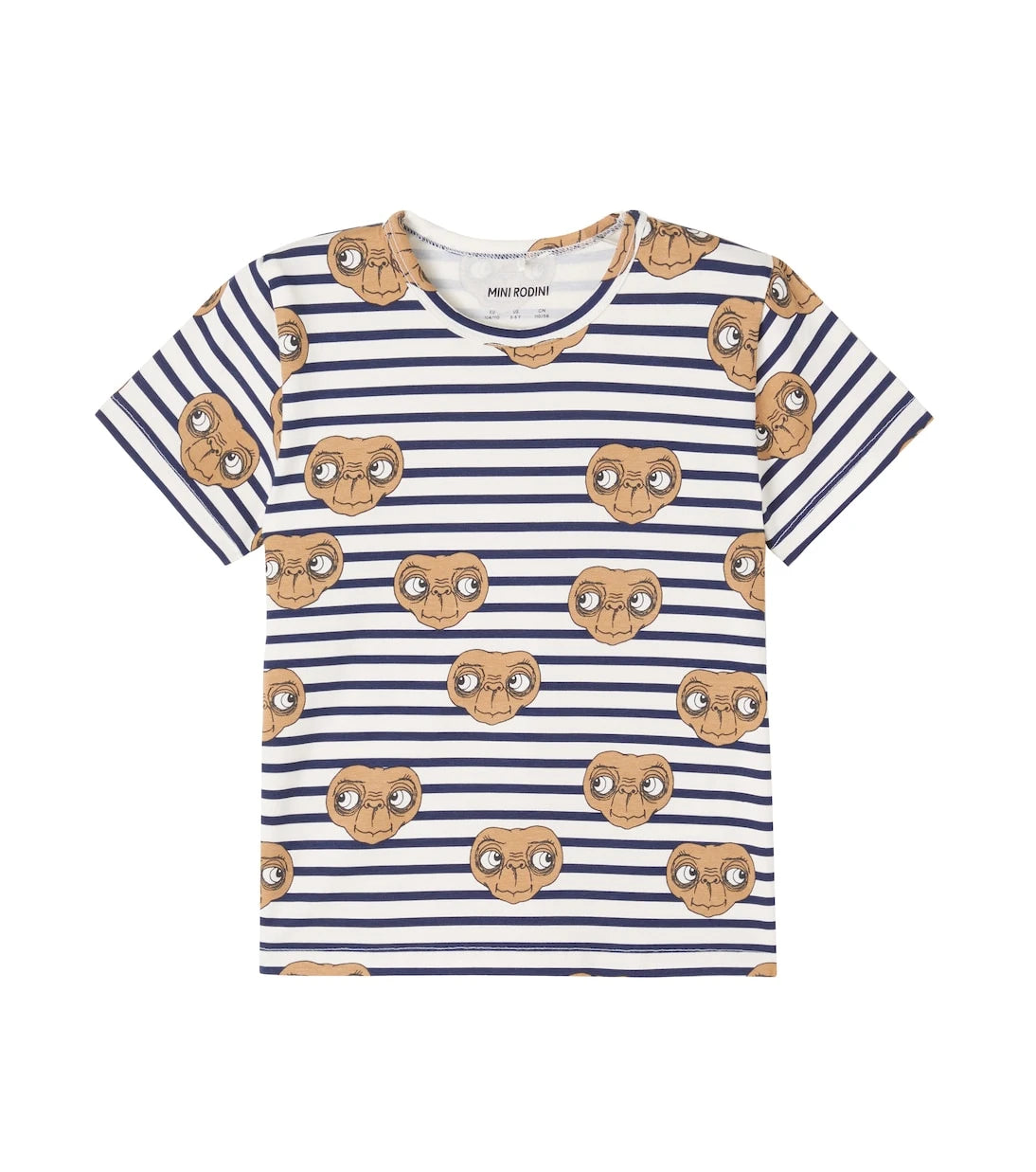 Mini Rodini - x E.T. striped cotton-blend jersey T-shirt