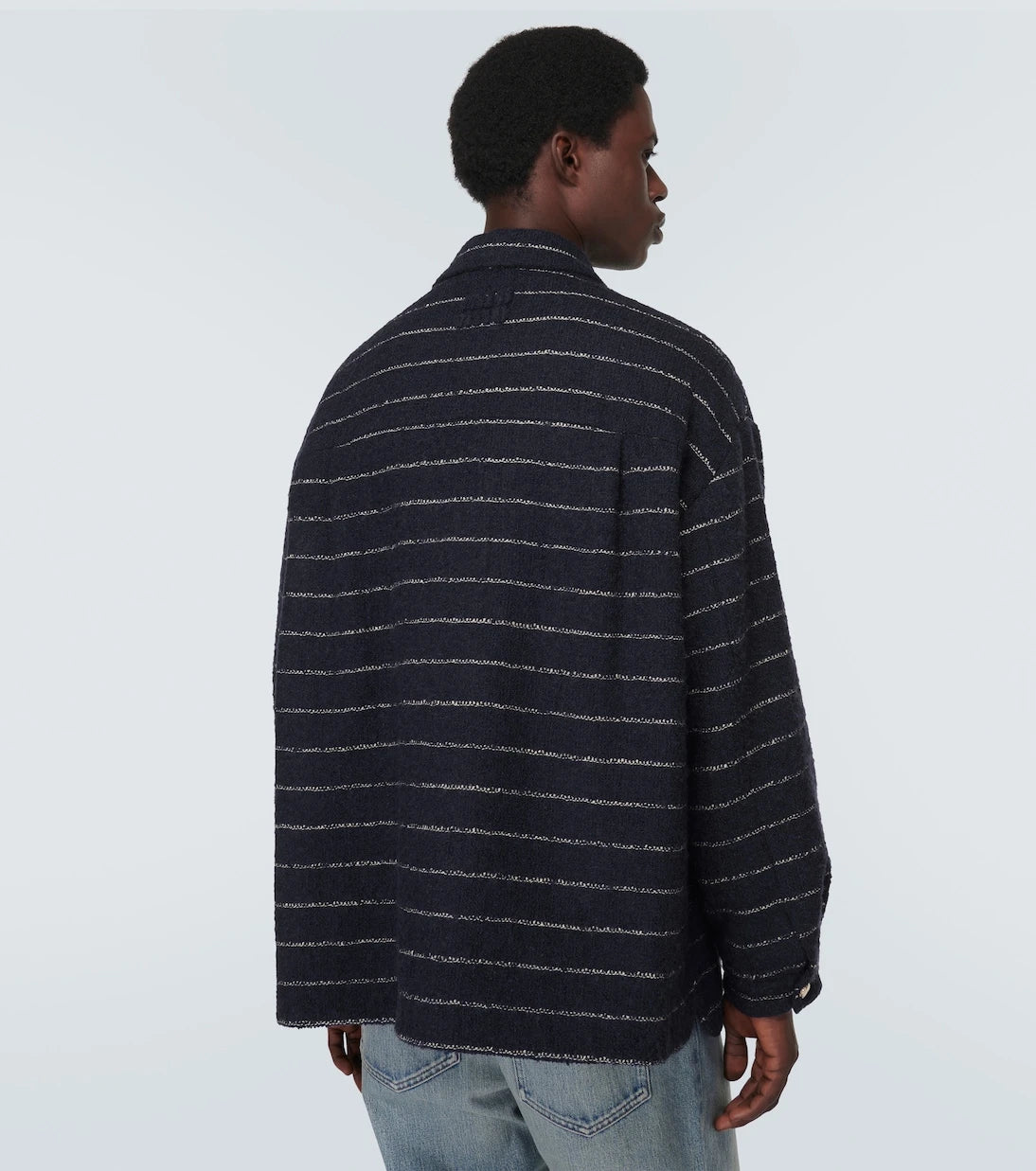 Miu Miu - Striped wool-blend bouclé jacket