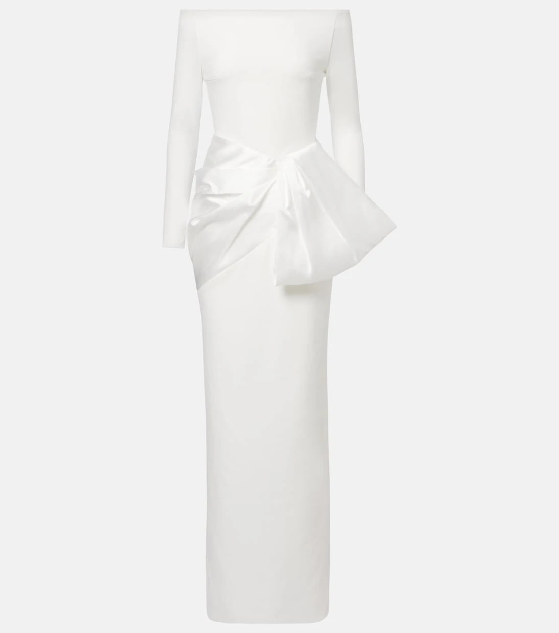 Solace London - Kori satin-trimmed gown