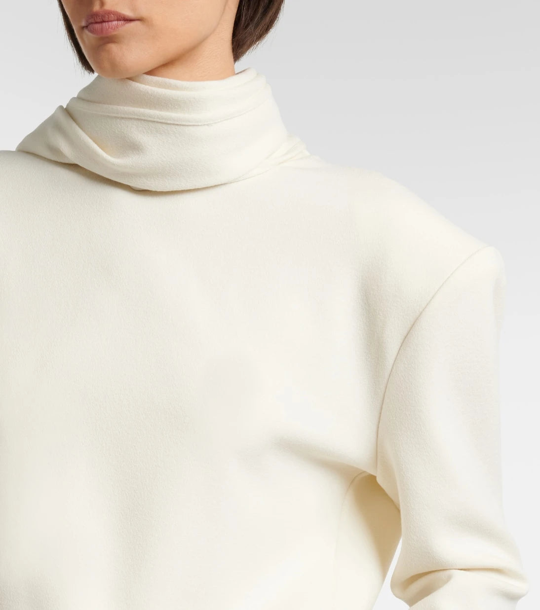 Magda Butrym - Draped scarf-detail sweatshirt