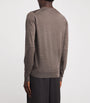 John Smedley Brown Merino Wool Sweater