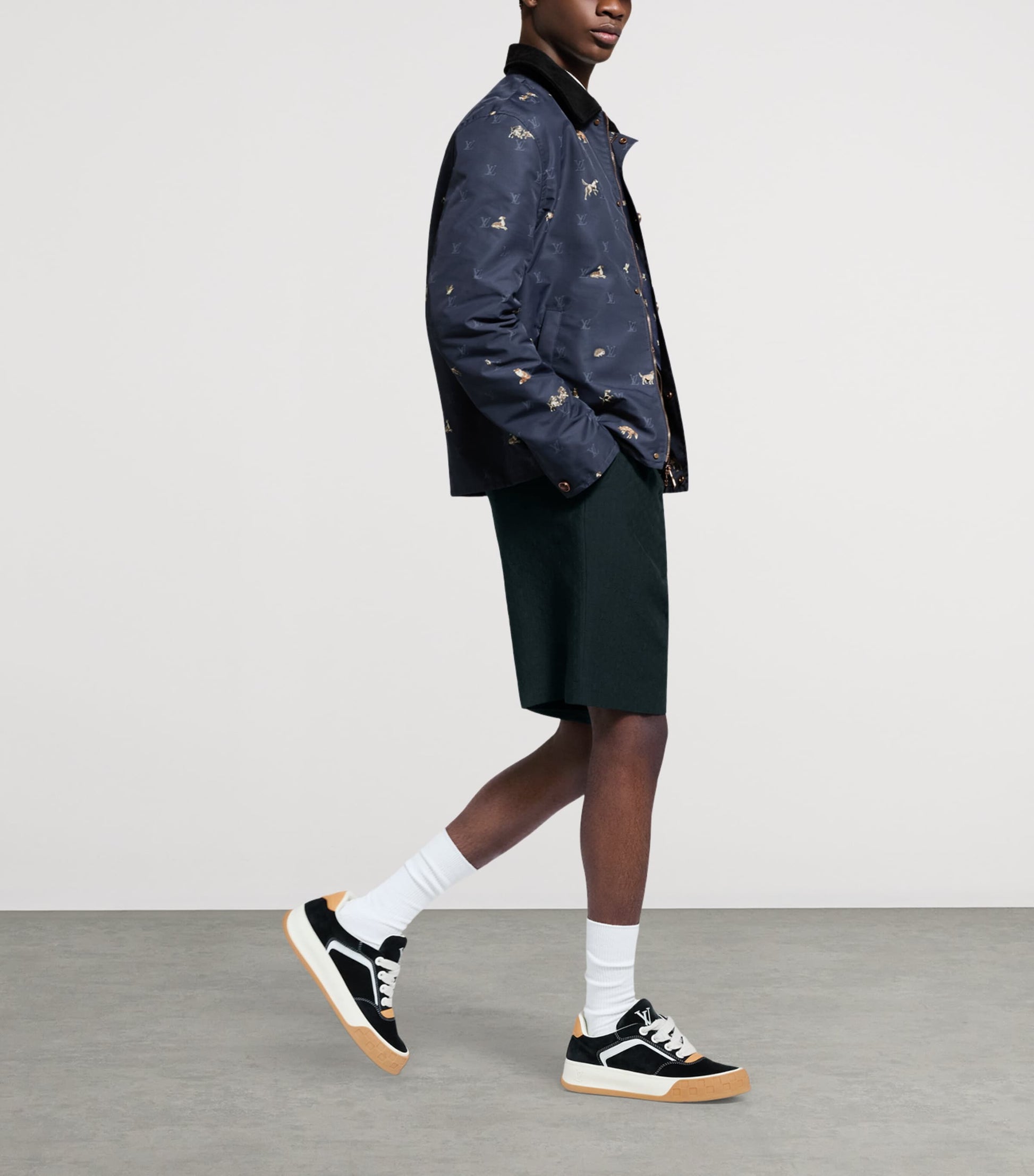 Suede Tilted Low-Top Sneakers