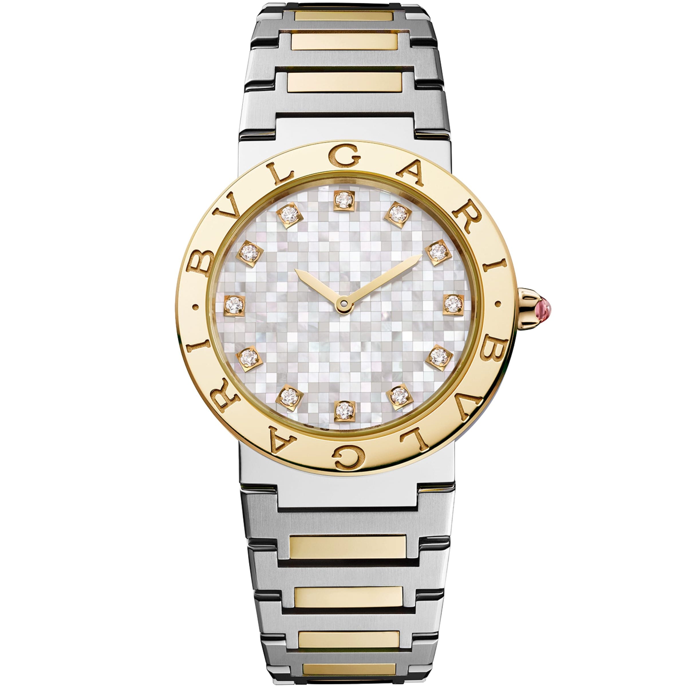 Stainless Steel and Yellow Gold Bvlgari Bvlgari Watch 33mm