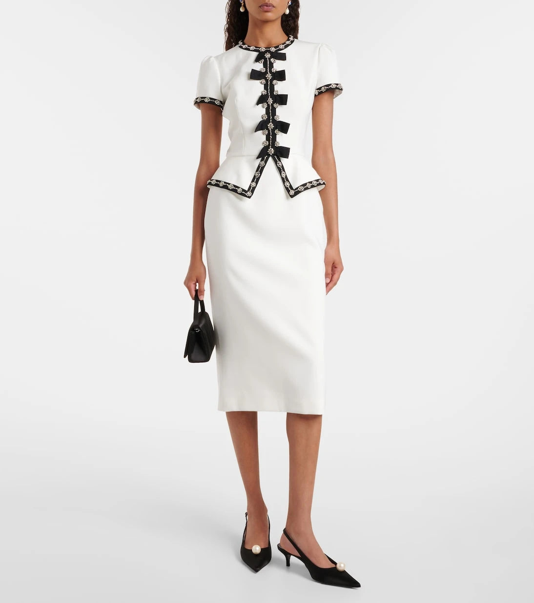 Jenny Packham - Bisou crystal-embellished midi dress