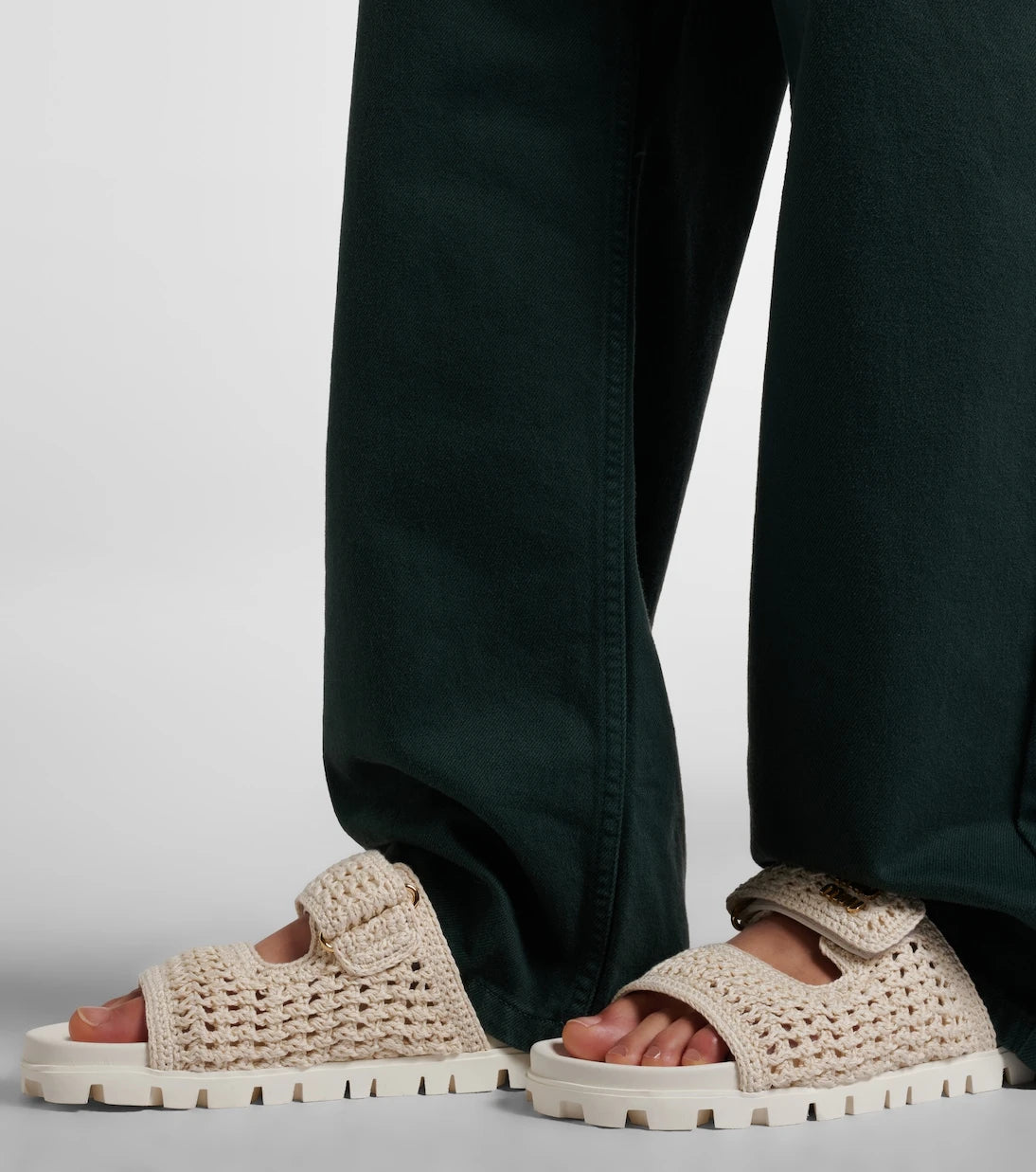 Miu Miu - Crochet sandals