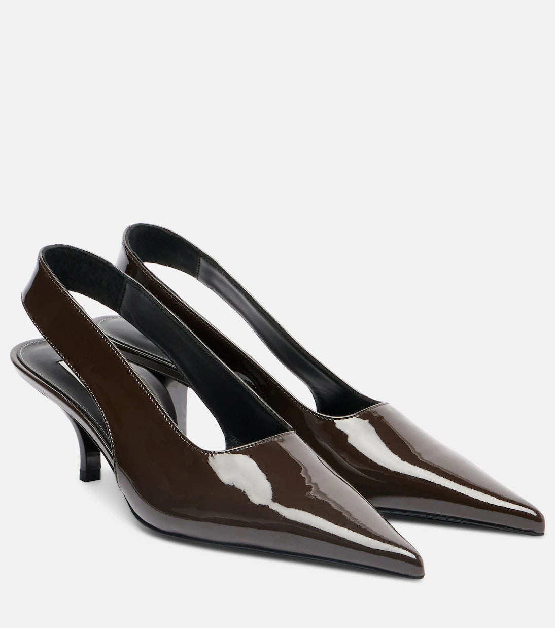 Toteme - Patent leather slingback pumps