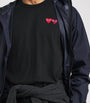 Comme Des Garçons Play Embroidered Double-Heart T-Shirt