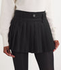 Maje Black Pleated Mini Skirt