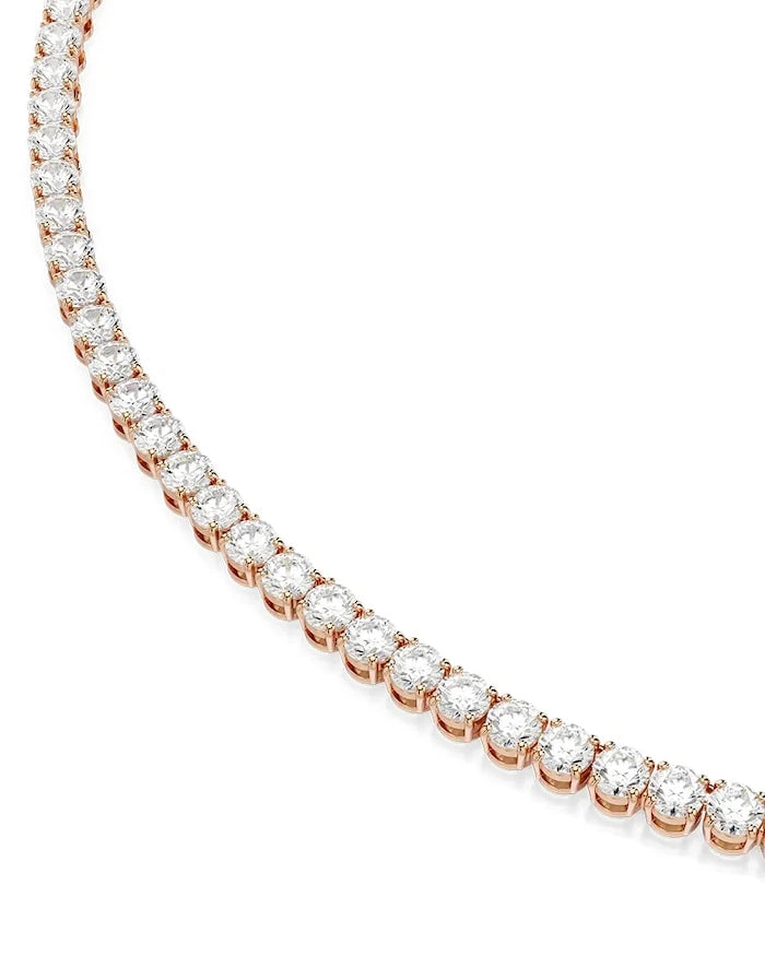 Swarovski kadın altın kaplama zirkonlu kolye MATRIX