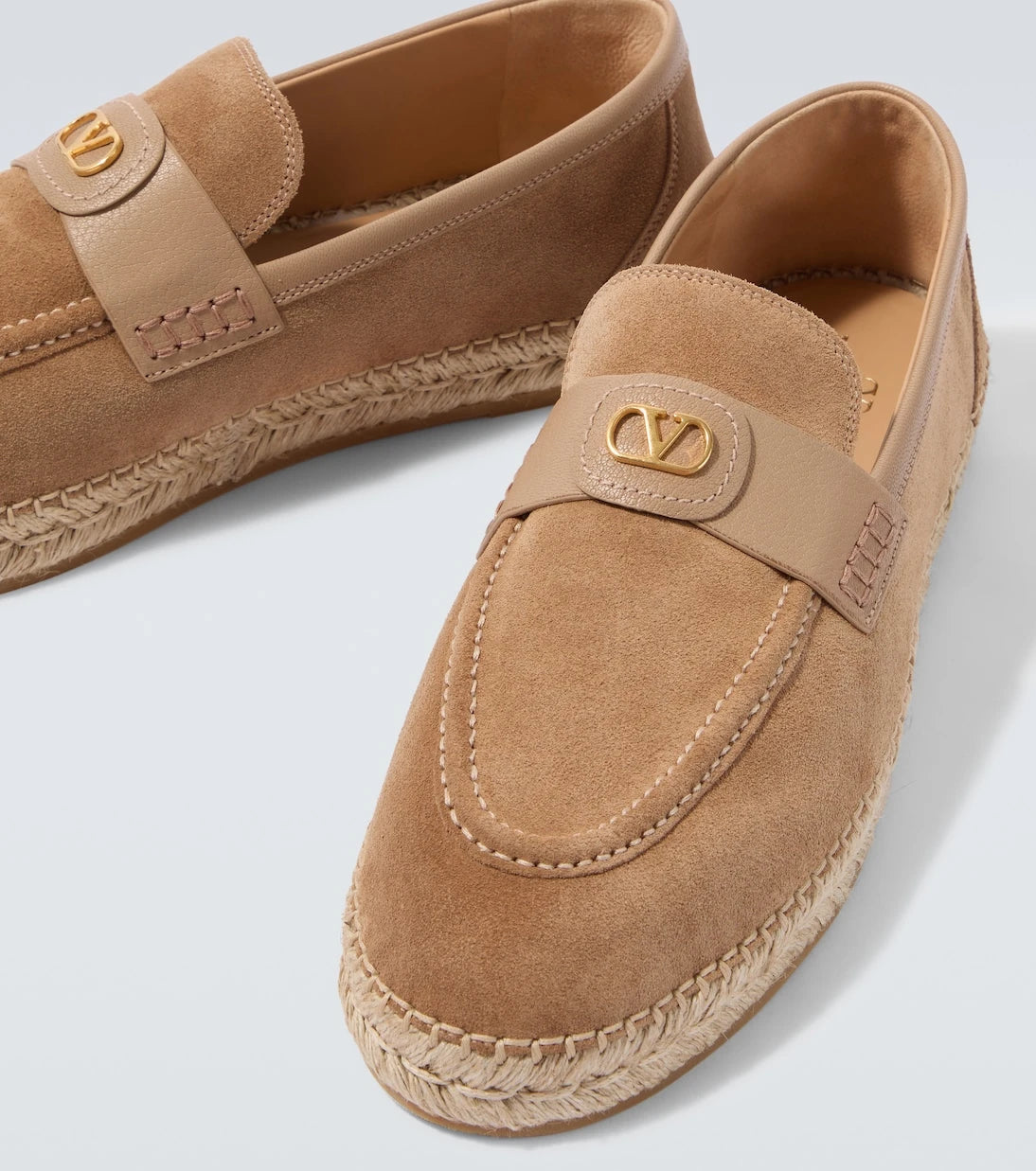 Valentino Garavani - Palm Avenue VLogo suede espadrilles