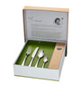 Black Satin Mulberry 24-Piece Cutlery Set