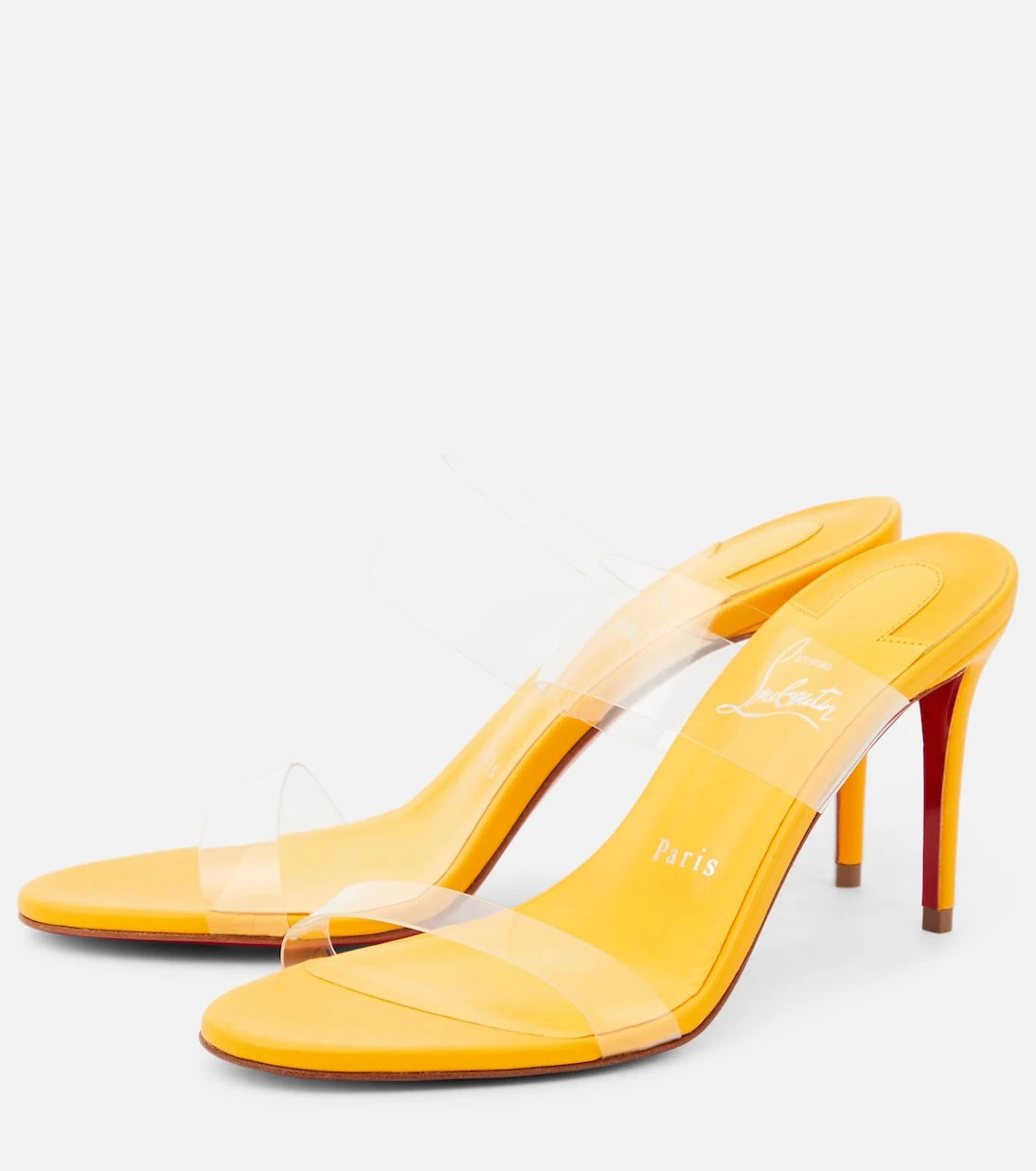 Christian Louboutin - Just Nothing 85 PVC mules