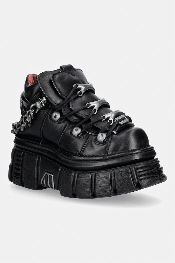 New Rock CRUST NEGRO, TOWER NEGRO E14 kadın deri bot