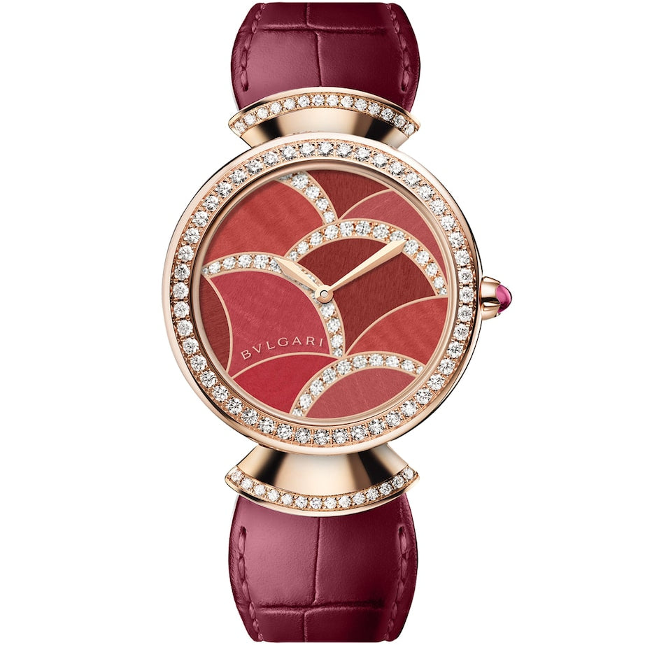 Bvlgari Rose Gold and Diamond Divas' Dream Watch 33mm