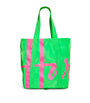 Green Logo Pocket Shopper Bag