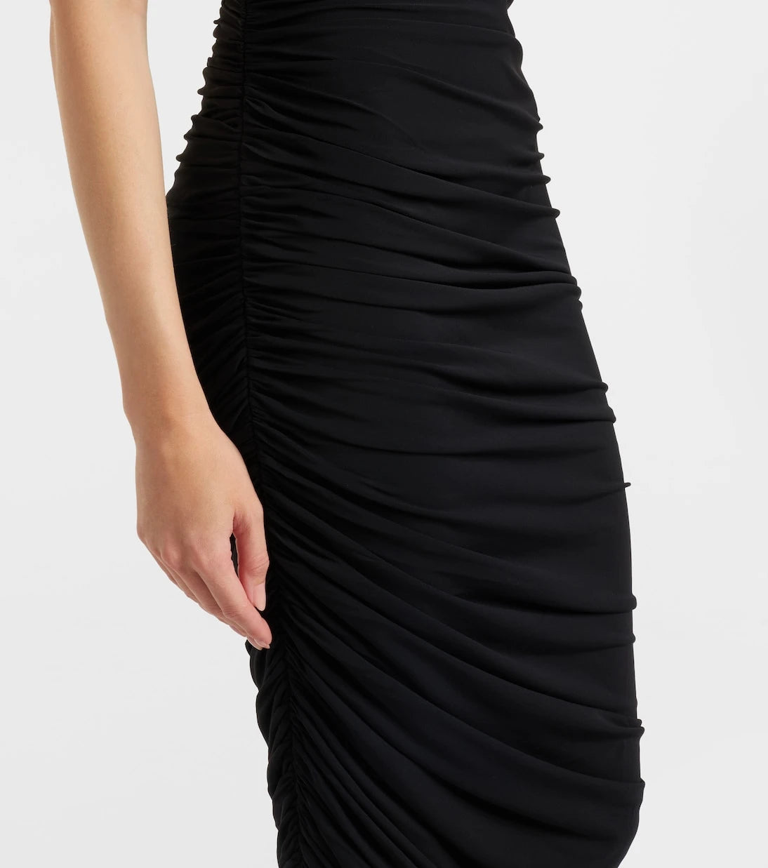 Jacquemus - Piazza gathered jersey midi dress