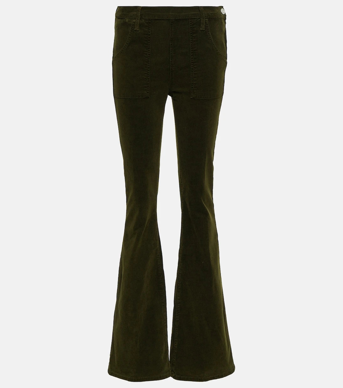 Frame - Le Slim Palazzo high-rise corduroy flared pants