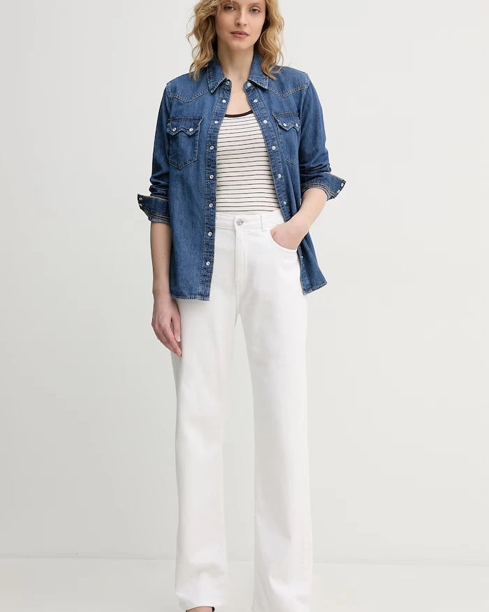 United Colors of Benetton kadın denim gömlek