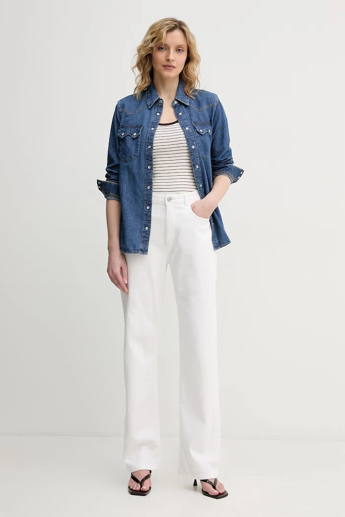 United Colors of Benetton kadın denim gömlek
