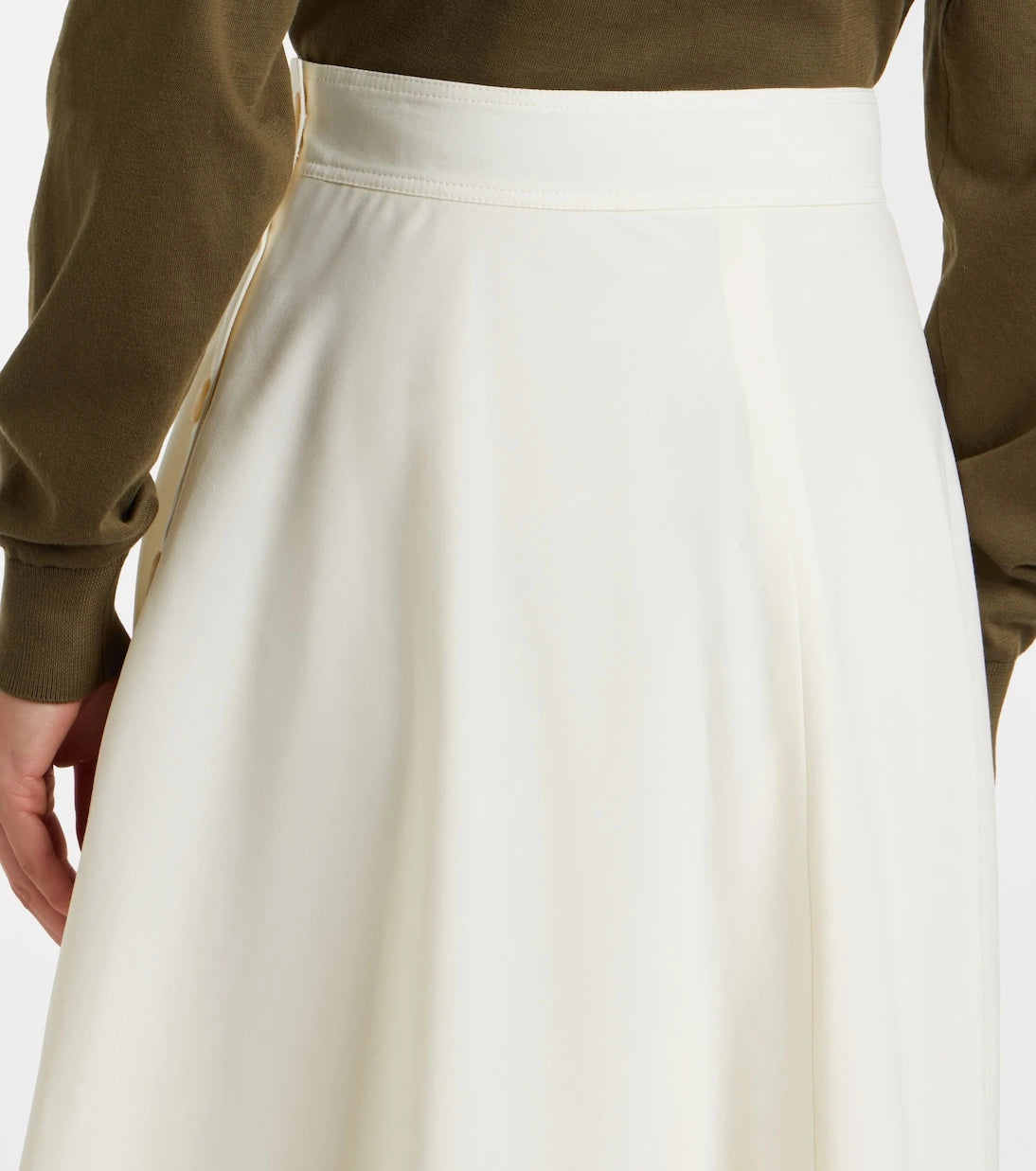 Ralph Lauren Collection - Kenzie wool-blend midi skirt
