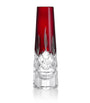 Crystal Lismore Red Bud Vase (18cm)