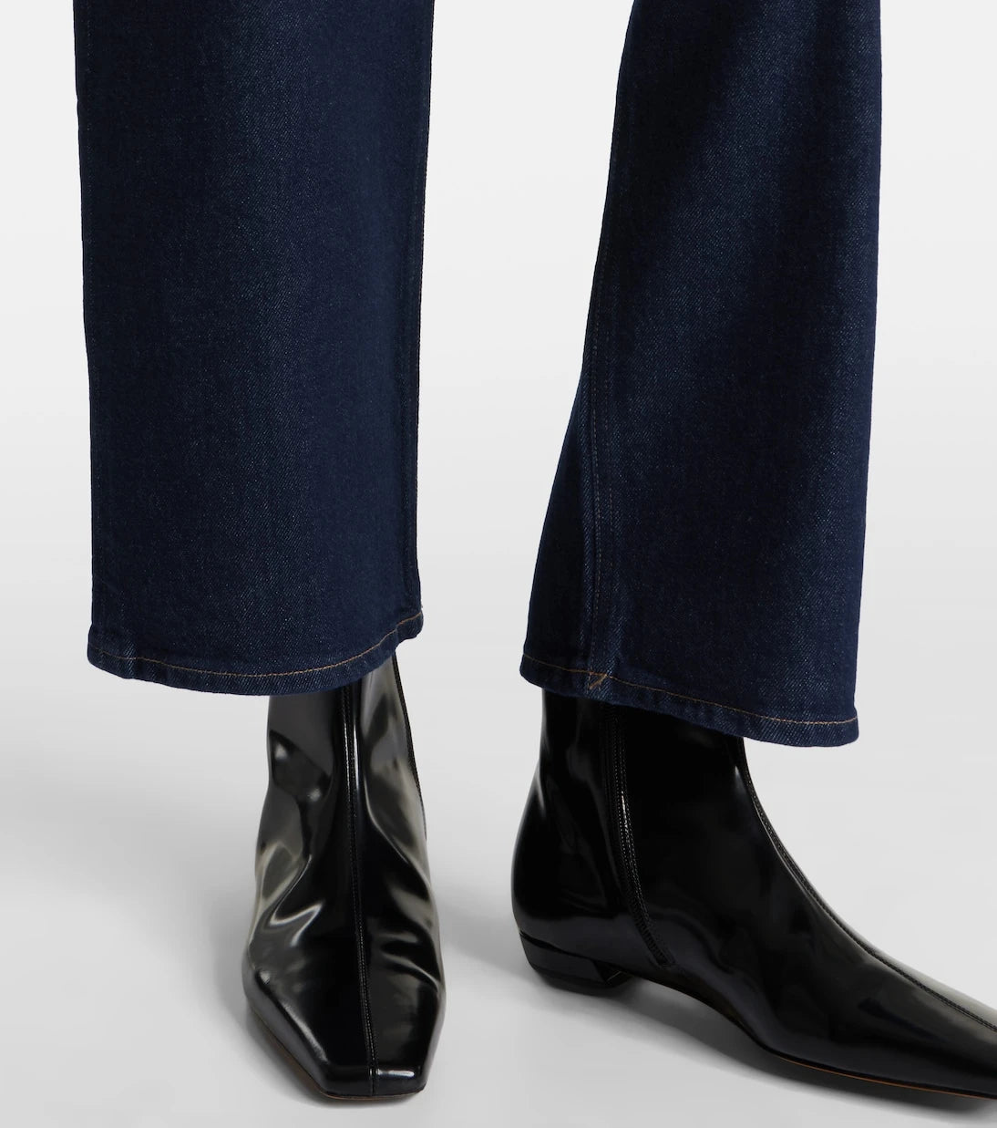 Agolde - Ren Crop high-rise wide-leg jeans