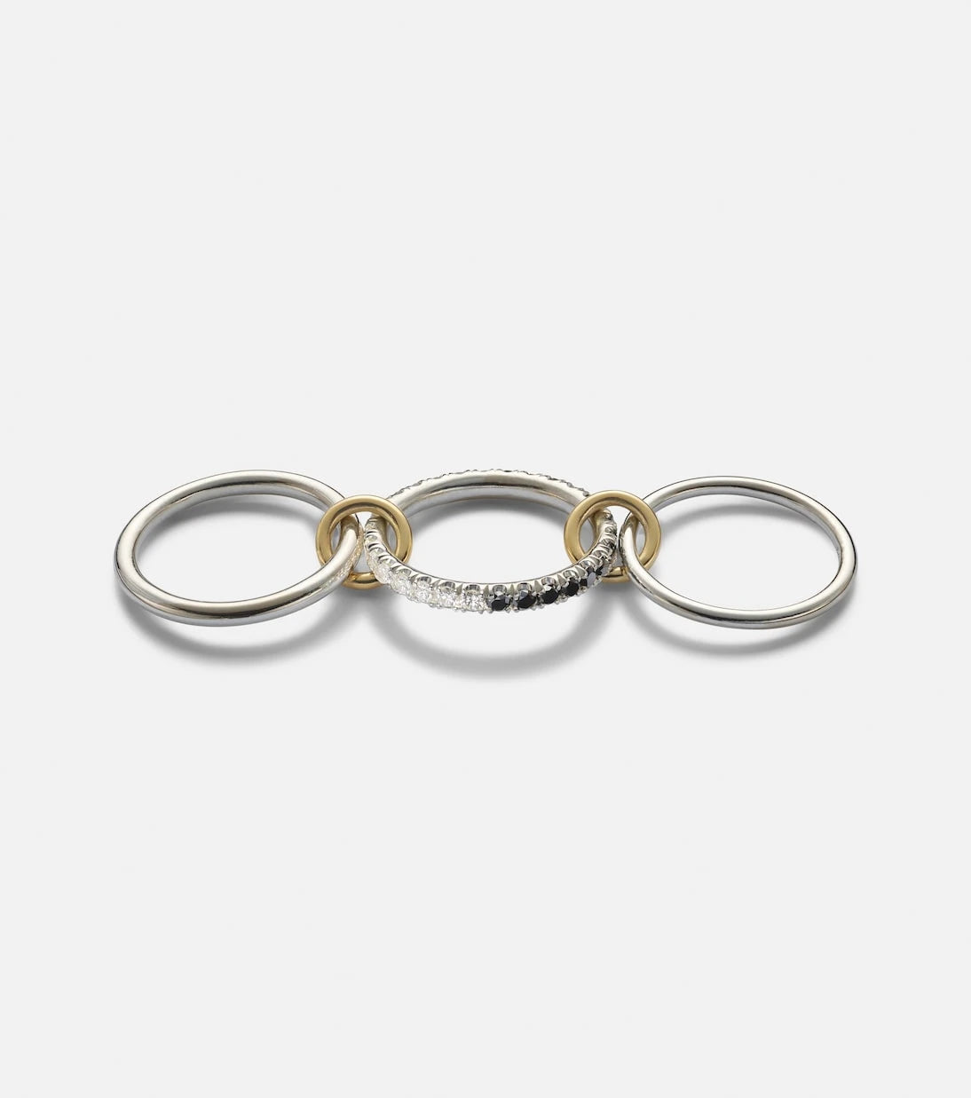 Spinelli Kilcollin - Petunia Eclipse sterling silver and 18kt gold ring with diamonds